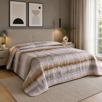 Trapuntino Matrimoniale “Shade Harmony” 260x260 cm Double Face in Microfibra Effetto Seta